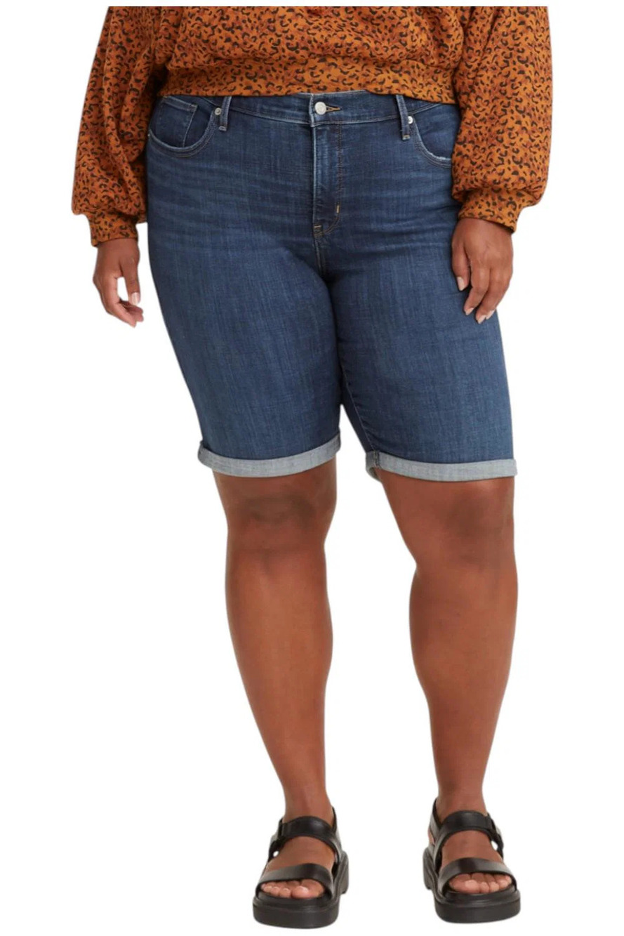 Levi's Women's Shaping Bermuda Shorts Lapis Midnight - Regular